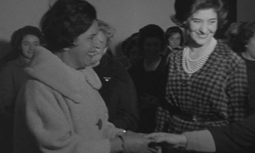 Visita de Conceição da Costa Neves ao Movimento Nacional Feminino