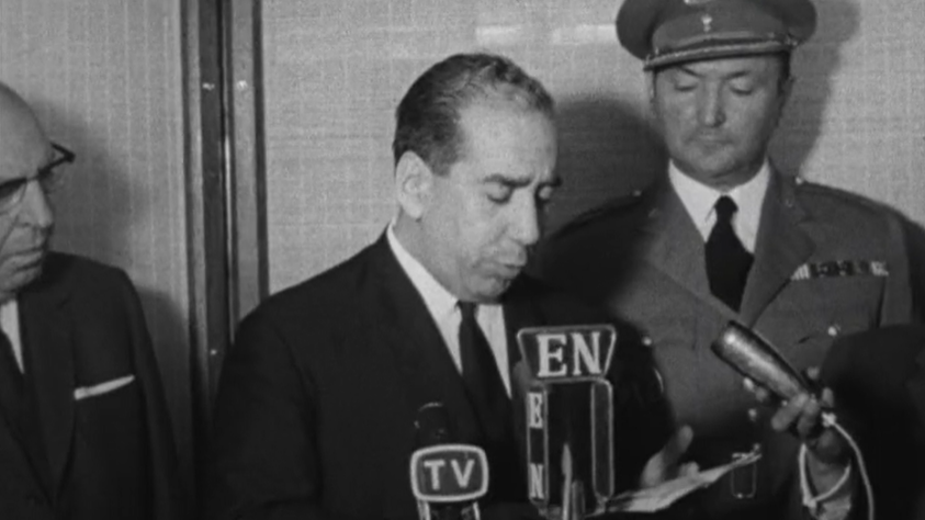 Chegada de Alberto Franco Nogueira a Lisboa