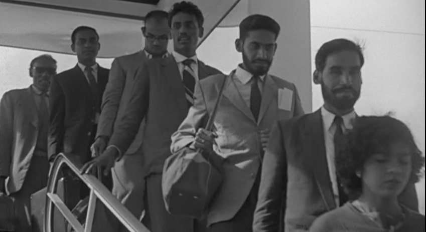 Chegada de refugiados goeses a Lisboa