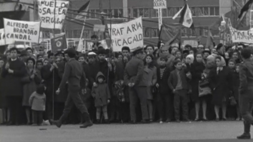 Chegada de contingente militar a Lisboa