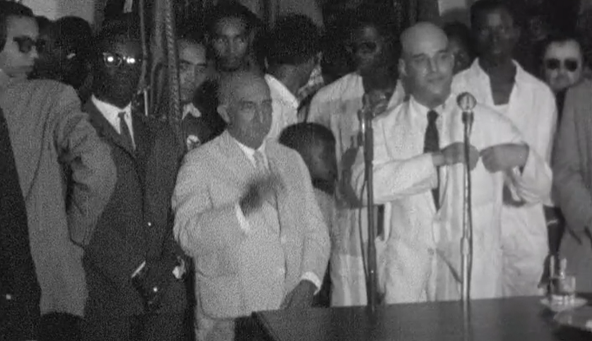 Manifestação no Palácio do Governador em Bissau