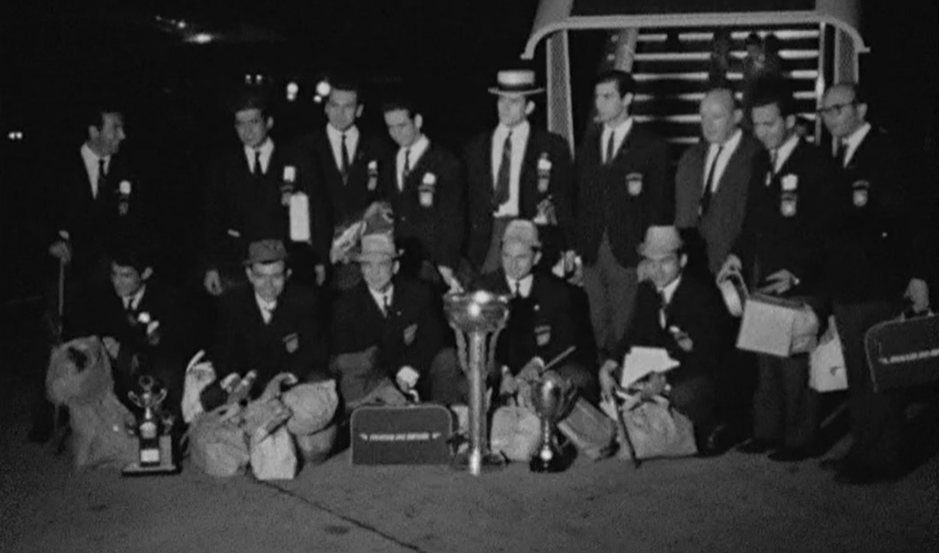 Chegada da Seleção Nacional de Hóquei em Patins