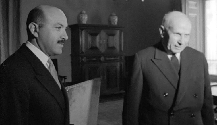 Américo Tomás recebe Robert Gulbenkian