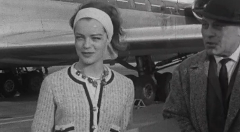 Chegada de Romy Schneider