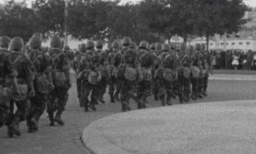 Embarque das tropas para o Ultramar