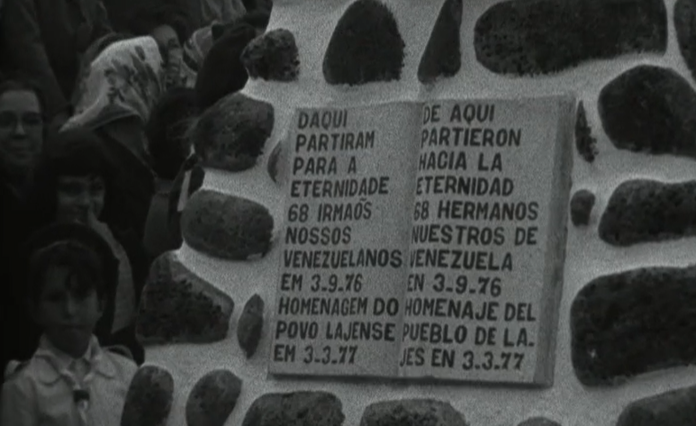 Homenagem às vítimas de acidente aéreo nas Lajes