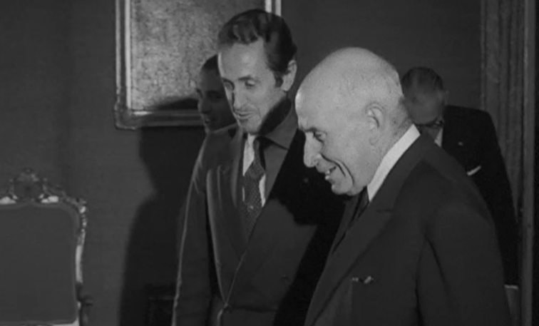 Gregorio López-Bravo de Castro com Américo Tomás e Marcelo Caetano