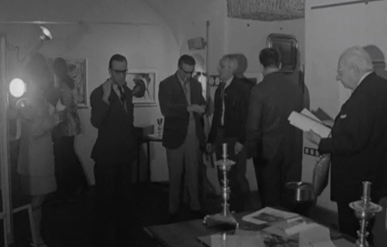 Inauguração de exposição de Mário Cesariny em Lisboa