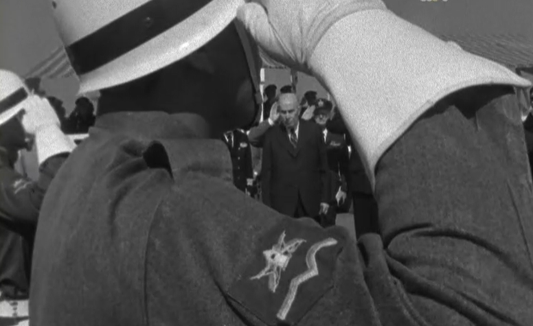 Primeira pedra do monumento a Gago Coutinho e Sacadura Cabral no Brasil