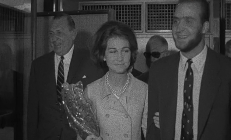 Chegada a Lisboa de Juan Carlos de Bourbon