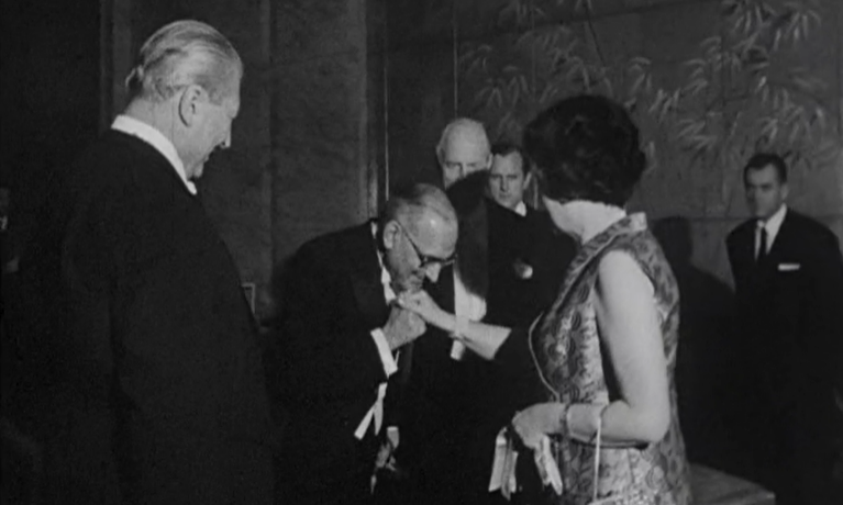 Kurt Georg Kiesinger oferece banquete a Marcelo Caetano