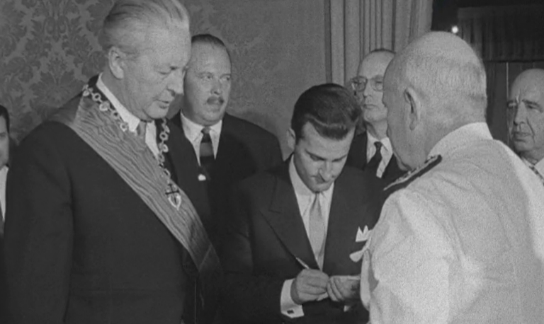 Américo Tomás recebe Kurt Georg Kiesinger