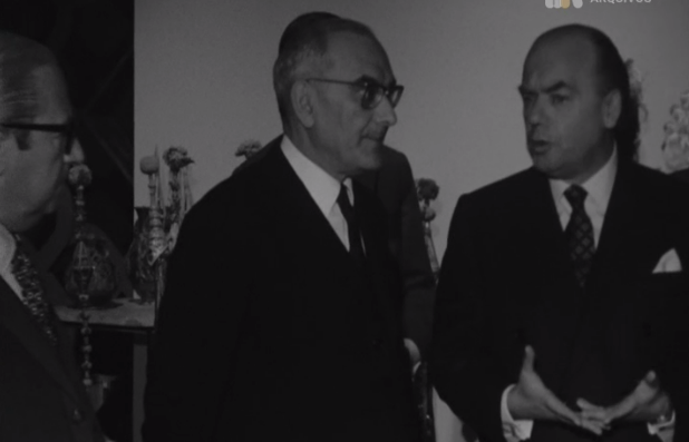 Visita de Marcelo Caetano a exposição sobre turismo