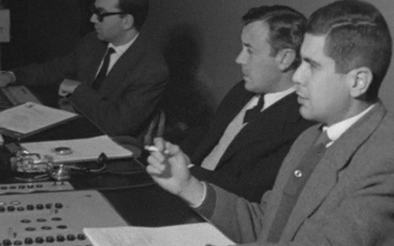 Trabalho na redação do Telejornal da RTP