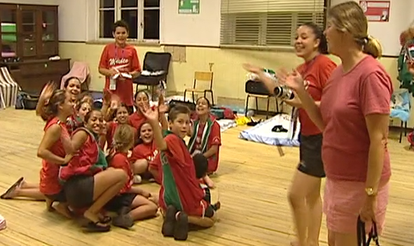 Alojamento de ginastas da Gymnaestrada