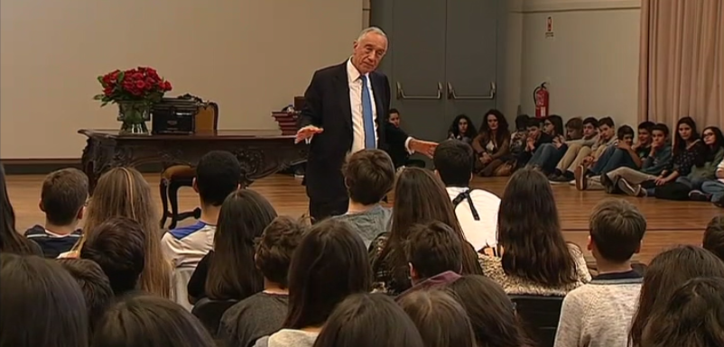 Marcelo Rebelo de Sousa na Escola Pedro Nunes