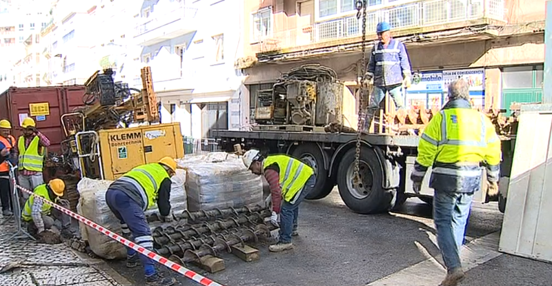 Obras no Bairro da Graça