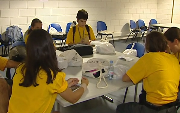 Voluntários da Gymnaestrada