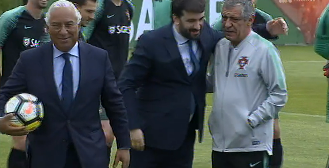 António Costa visita Seleção Nacional de Portugal
