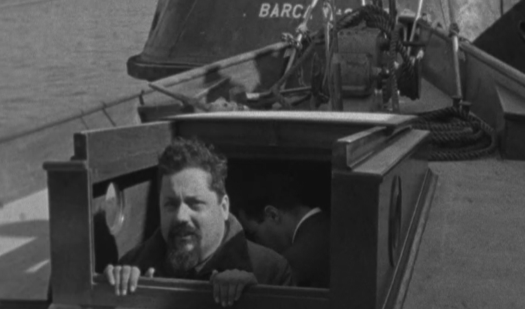 Alain Bombard de passagem por Lisboa