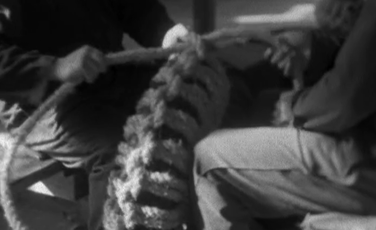 Visita de Américo Tomás à Fábrica Nacional de Cordoaria