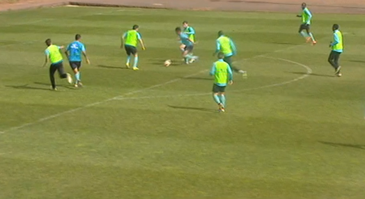 Futebol: treino do União da Madeira