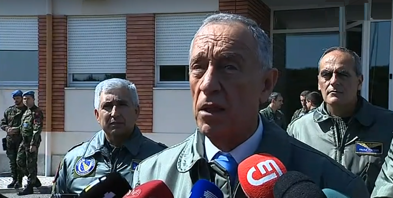 Marcelo Rebelo de Sousa visita Comando Aéreo do Monsanto