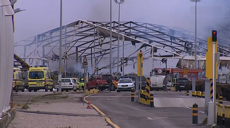 Incêndio na fábrica Sapec Química