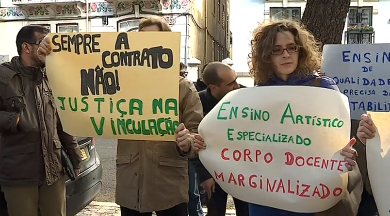 Manifestação de professores