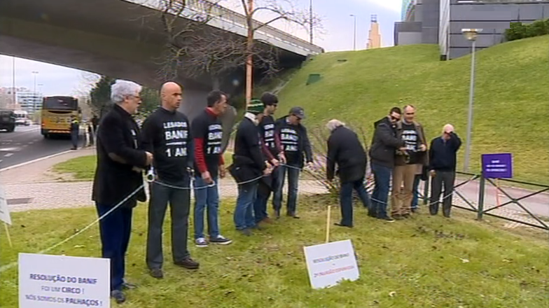 Protesto de lesados do Banif