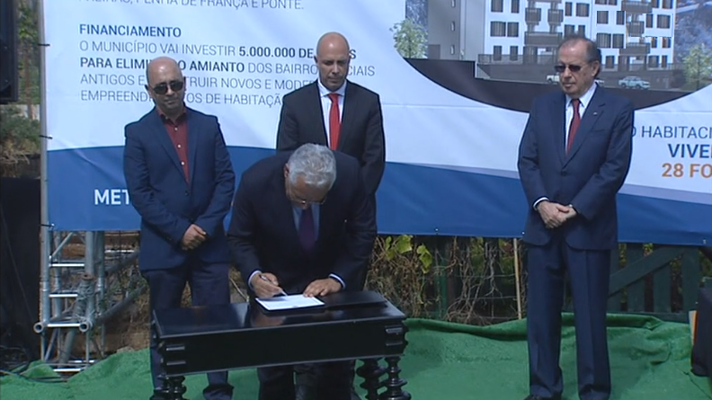 António Costa no lançamento do bairro social dos Viveiros