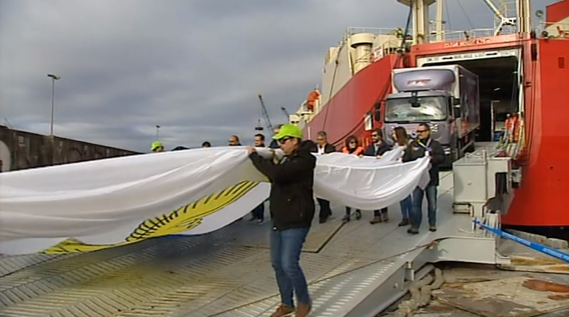 Chegada de viaturas para o “Azores Airlines Rallye”