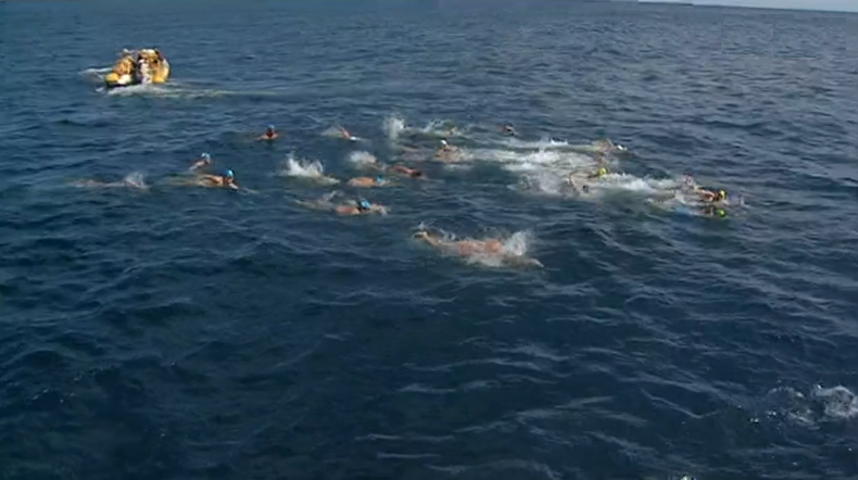 Natação: Prova de mar do Lido