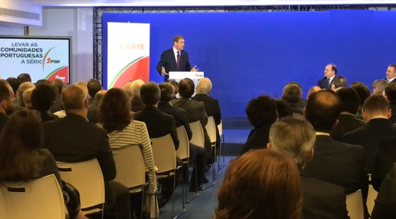 Pedro Passos Coelho em Paris