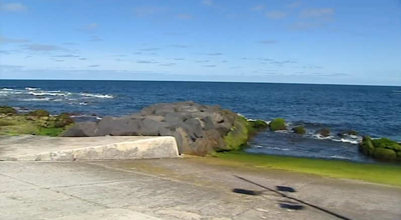 Obras no pontão do portinho de pesca de São Vicente