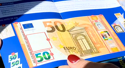 Entrada em circulação das notas de 50 euros