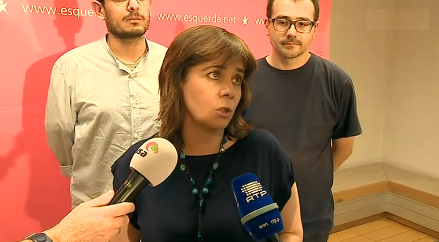 Declarações de Catarina Martins sobre o Novo Banco