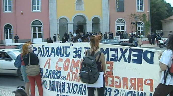 Manifestação de ambientalistas