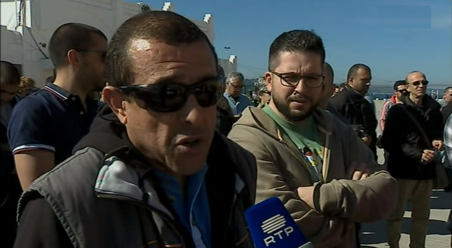 Protesto dos trabalhadores da INCM