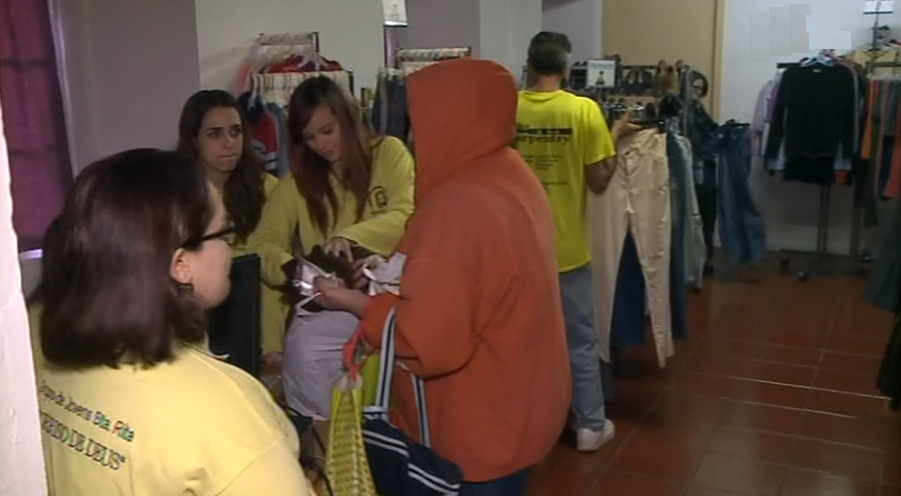 Loja solidária nas Lajes