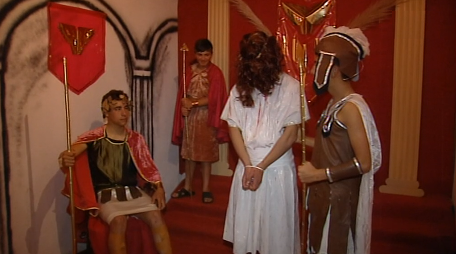 Recriação de cenas bíblicas no Faial