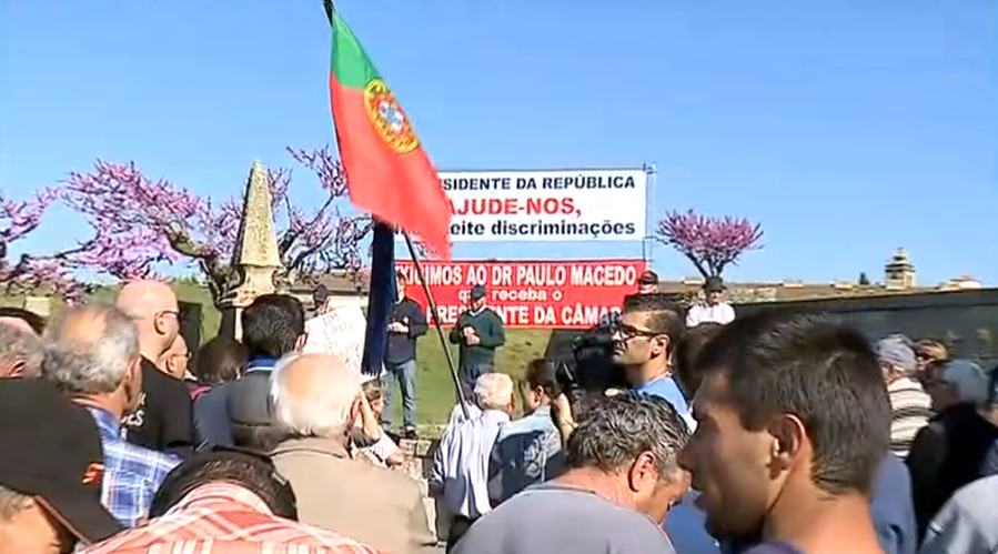 Manifestação contra o fecho de balcão da CGD