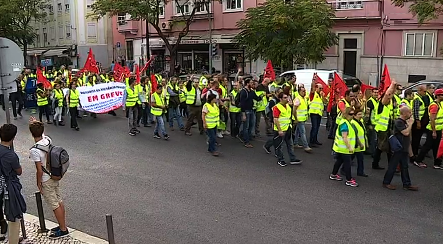 Trabalhadores de segurança privada dos aeroportos em greve