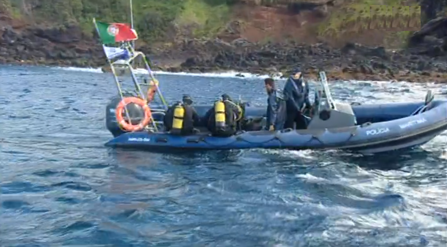 Mergulhadores Forenses em missão na Terceira