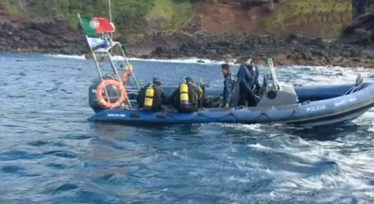 Mergulhadores Forenses em missão na Terceira