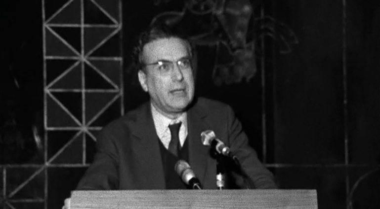 Ernest Mandel no Comício da Liga Comunista Internacionalista