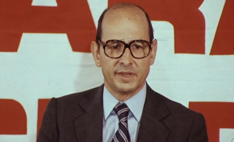 Conferência de imprensa de António Soares Carneiro em Lisboa