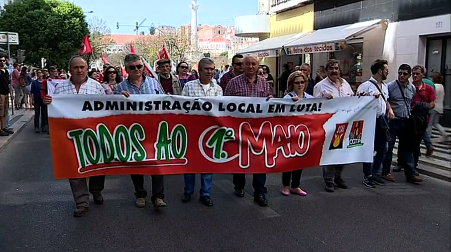 Manifestação de trabalhadores da Administração Local