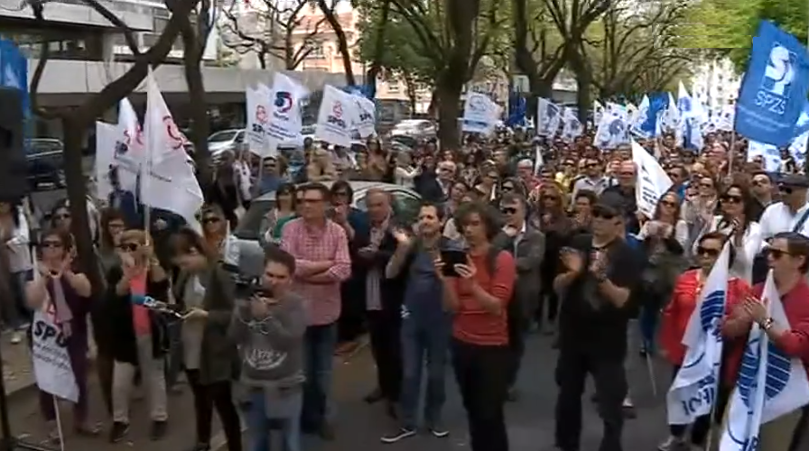 Manifestação de professores