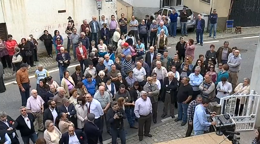 Manifestação contra o fecho de balcão da CGD